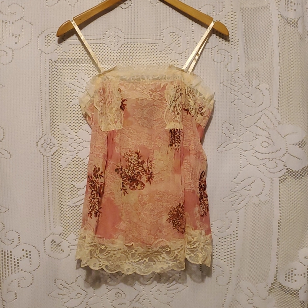 Mixit silky crinkle camisole tanktop